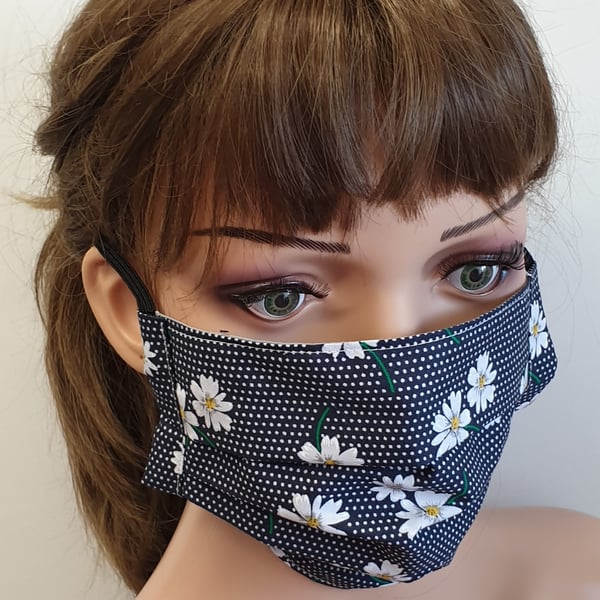 Daisy flower women face mask 