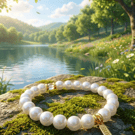 Personalised Beaded Letter Bracelet with 18k Gold Plated 'HOPE' Charm