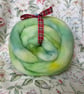 Dyed wool tops roving for spinning - 100g