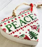 Christmas Hanging Heart Decoration in Emma Bridgewater Designs - Image 1