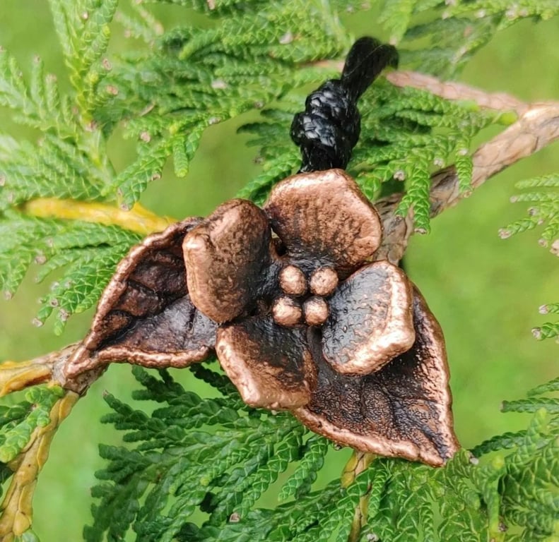 Copper Flower Necklace 