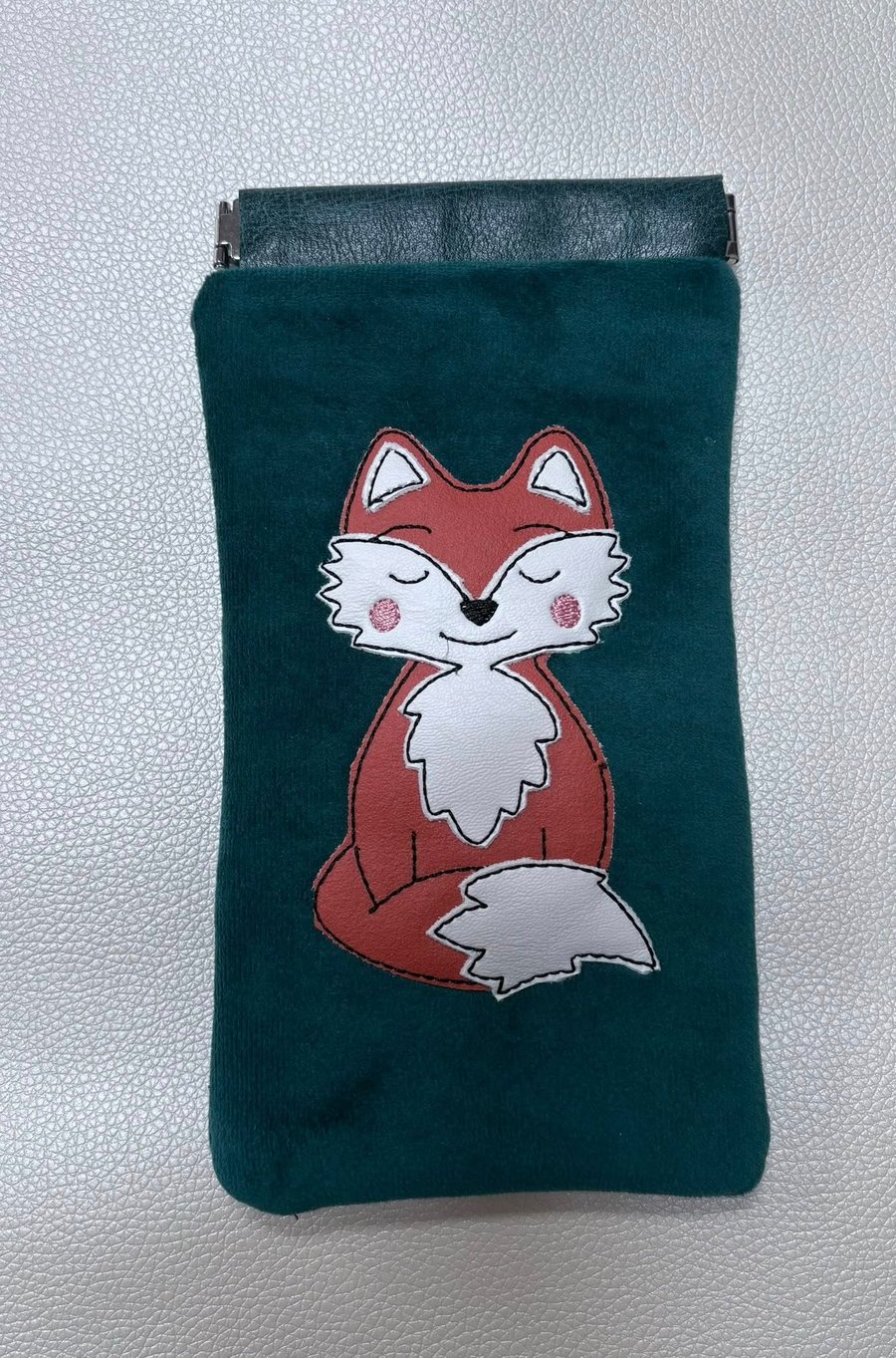 Embroidered Glasses case  - Fox