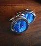 Blue Stallion cufflinks free shipping, gift wrapped, vibrant mage, Ref 1234 - Image 3