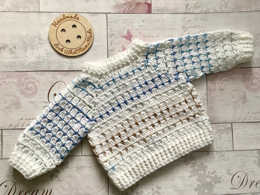 Crochet baby jumper pattern sales
