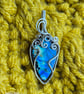 Wire Wrapped labradorite pendant necklace 