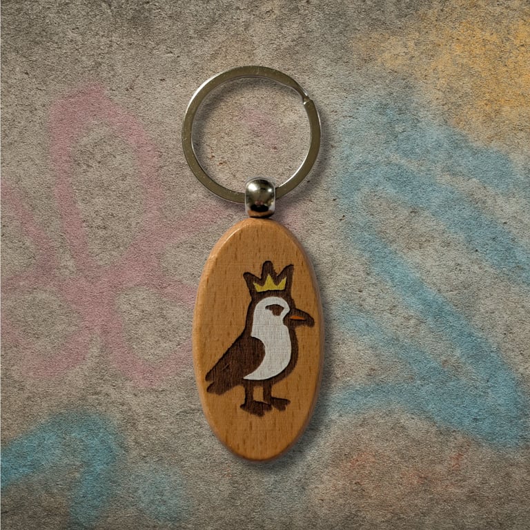 Royal Seagull Keyring: "The Beach King Charm