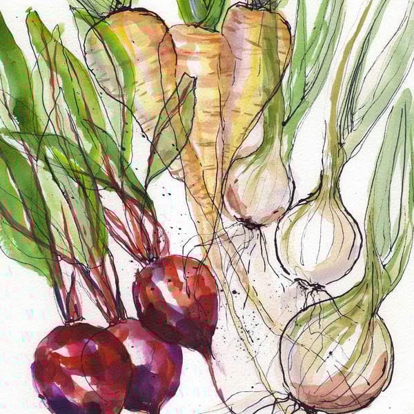 Winter veg print