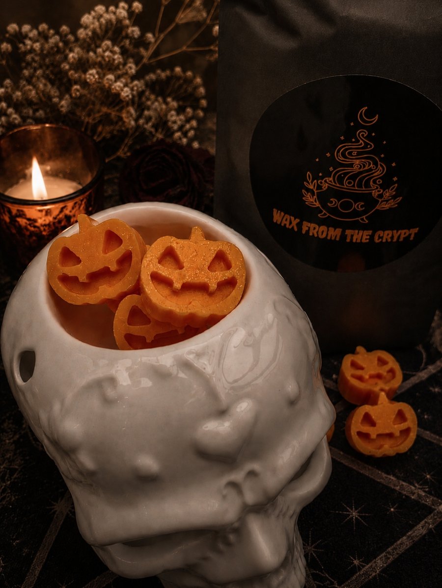 Pumpkin Spice Soy Wax Melts - Halloween Gothic - Pumpkin & Caramel fragrance 