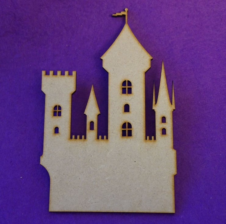 MDF Fairytale Castle D 15cm - Laser cut wooden ... - Folksy