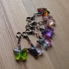 Cute Multicoloured Butterfly Crochet Stitch Markers