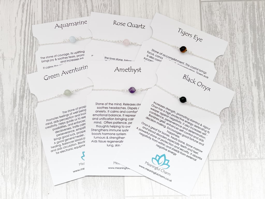 Crystal Chain Anklet, Gemstone Ankle Bracelet, Boho Jewellery, Minimalist, Witch