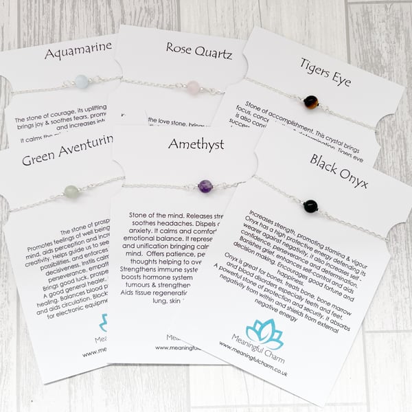 Crystal Chain Anklet, Gemstone Ankle Bracelet, Boho Jewellery, Minimalist, Witch