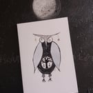 night owl - notecard