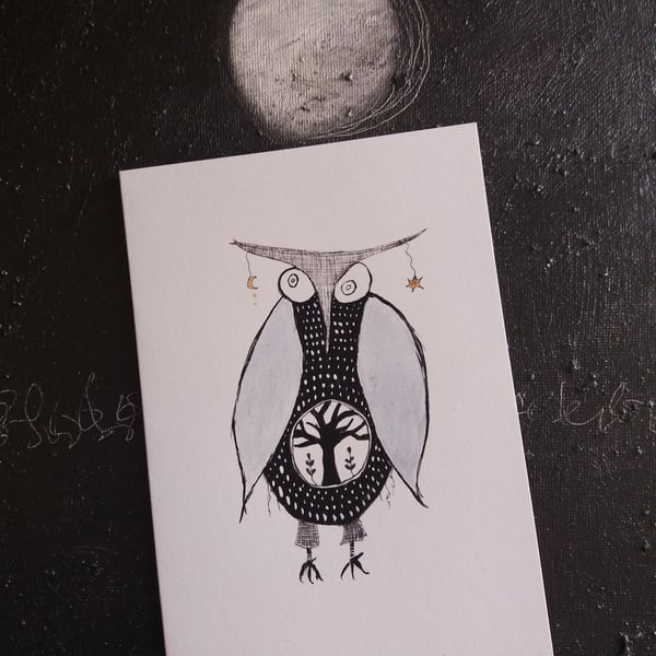 night owl - notecard