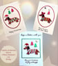 Christmas card, sausage dog girl, red bow and  xmas jumper. To or from the dog.  - Image 6