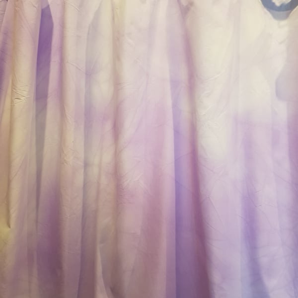 Pale Purple Marbled Organic Cotton Shower Curtain, washable non-waxed