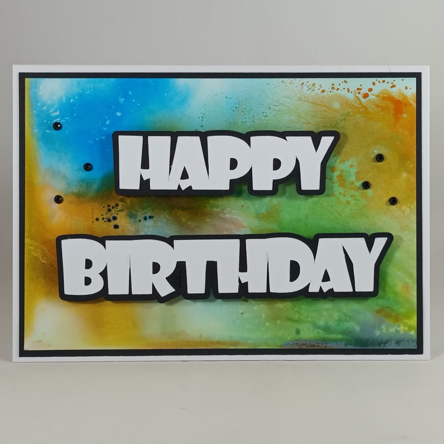 Handmade Happy Birthday card