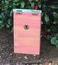 Gift Set - Hand Painted Pink Flowered Bird House & Coconut Suet Feeder - Image 3