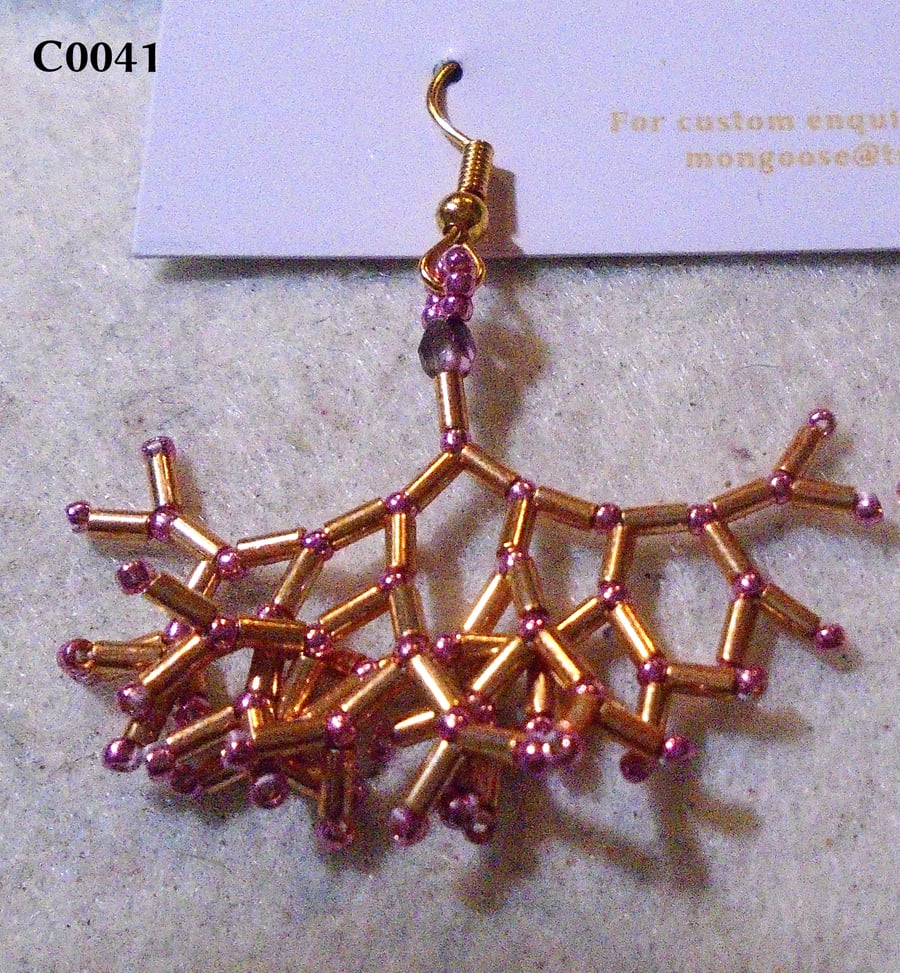 Fractal-style earrings (customisable)