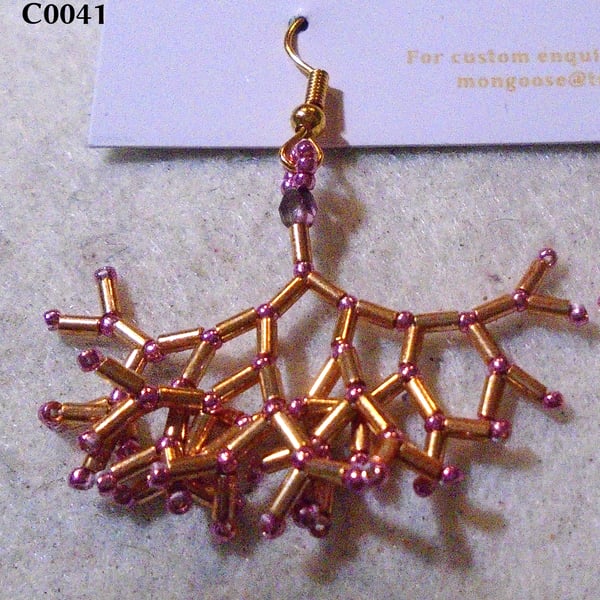 Fractal-style earrings (customisable)