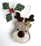 Reindeer Christmas Decoration, Hanging Decoration - Image 1