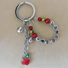 Teacher Thank You Keyring Bag Charm Personalised