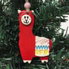 Pottery llama hanging decoration ceramic llama drama llama Alpaca pottery alpaca