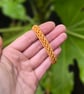 Adjustable Macrame bracelet - Yellow Gold Bracelet  - Image 7