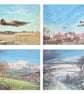 2026 Art Calendar- Aviation and Landscape Paintings- Nostalgic Memories - Image 5