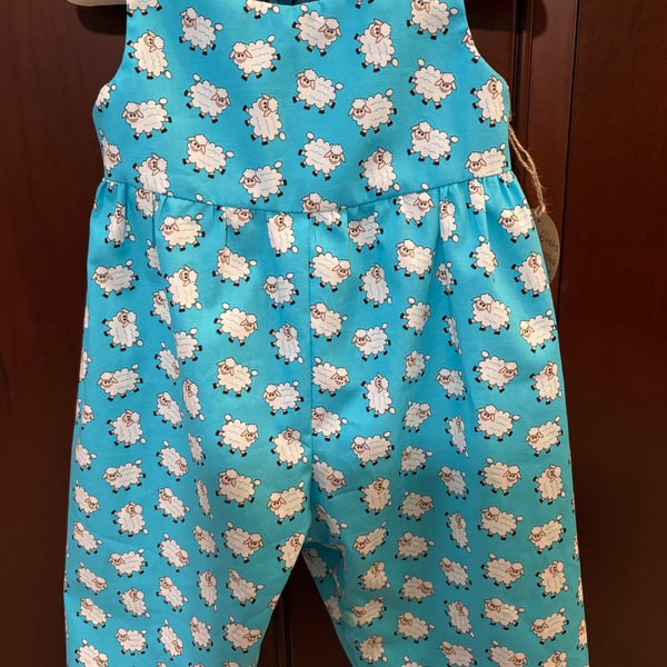 Babies Turquoise Sheep Romper