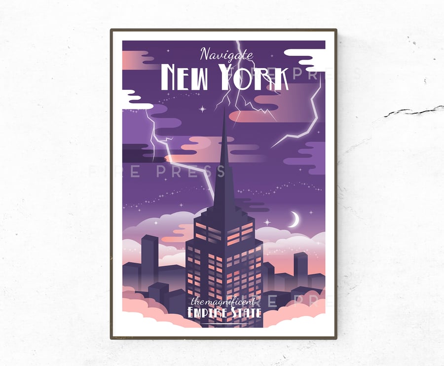 New York Poster, Print, America, USA Travel Print