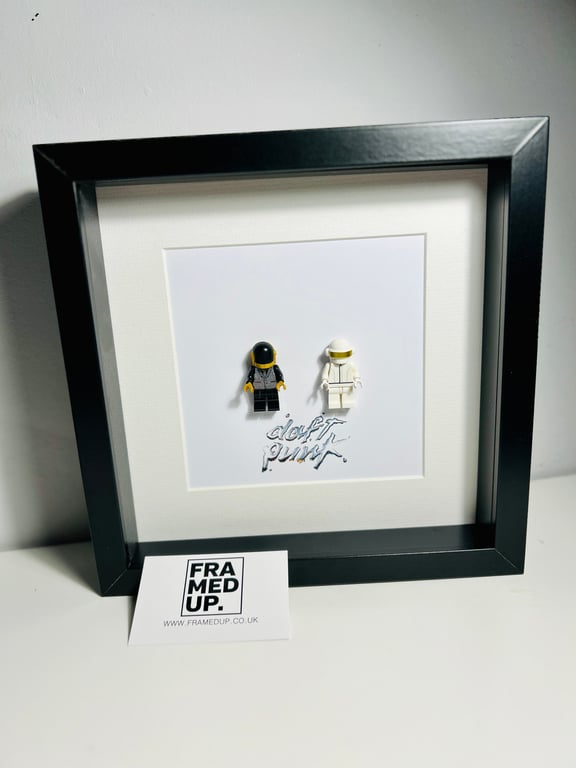 DAFT PUNK - Framed custom minifigures - Stunning artwork 
