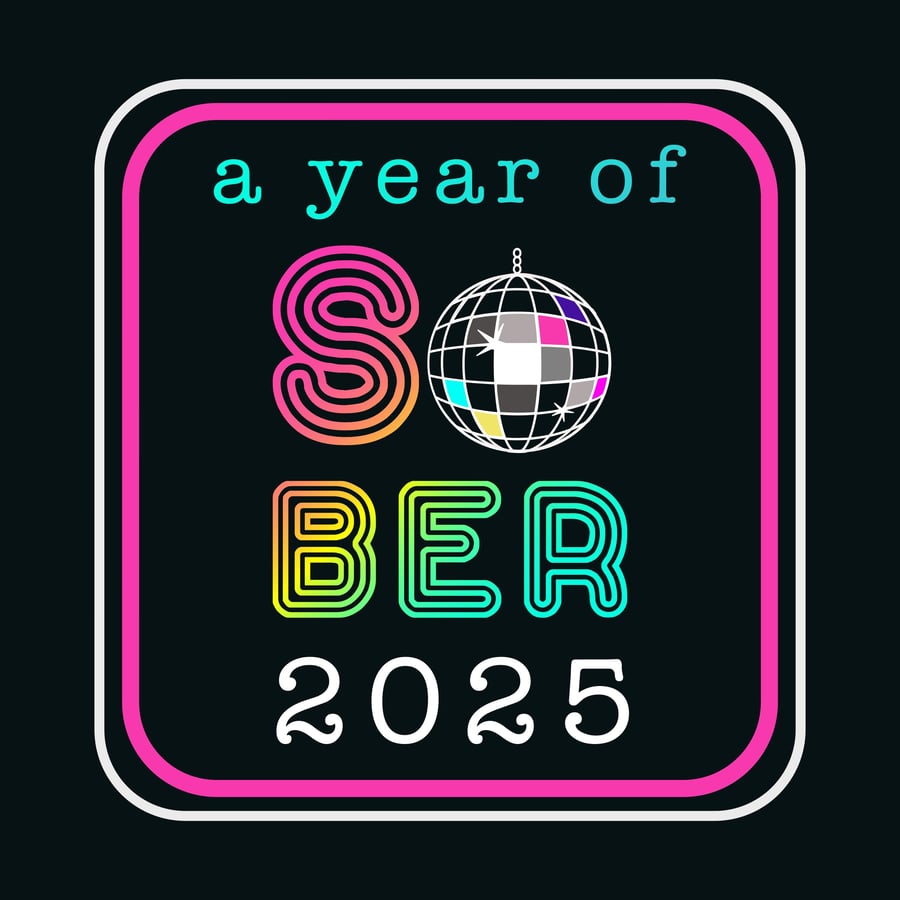 A Year Of Sober 2025 Wall Calendar AA Gifts, Sobriety Gifts Sober Christmas Holi