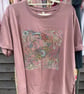Floral Crab on pink T shirt 10 - Image 1