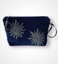 Midnight Blue Sun Velvet Makeup Bag