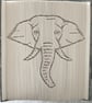 Elephant Face CUT & FOLD Book Folding Pattern - EMAILED PDF PATTERN - Image 1