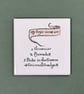 'Feels Familiar' (Set 3 - Sepia) ceramic coaster or decorative tile set. - Image 2