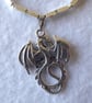 Square Tube Bead Necklace with Dragon Pendant - Image 8