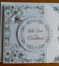 With Love at Christmas Snowflake Charm Card