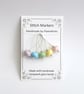 Lampwork Stitch Markers - Pastels  - Image 1