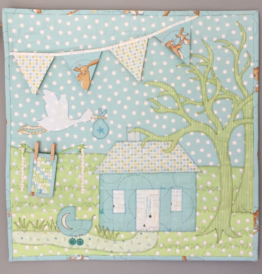 Guess How Much I Love You Quilted Wallhanging