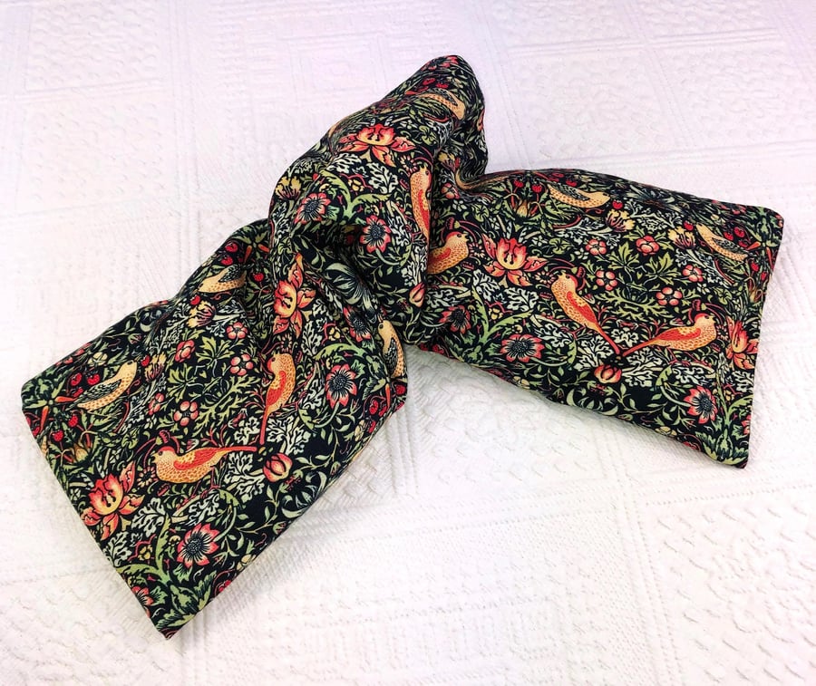 Wheat Bag 48cm Strawberry Thief Cotton fabric microwaveable