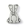 Badger Tie Pin, Badge, Lapel Pin (Large), Silver Wildlife Jewellery Gift for Men
