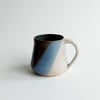 Large mug in Burbage Blue and white glaze