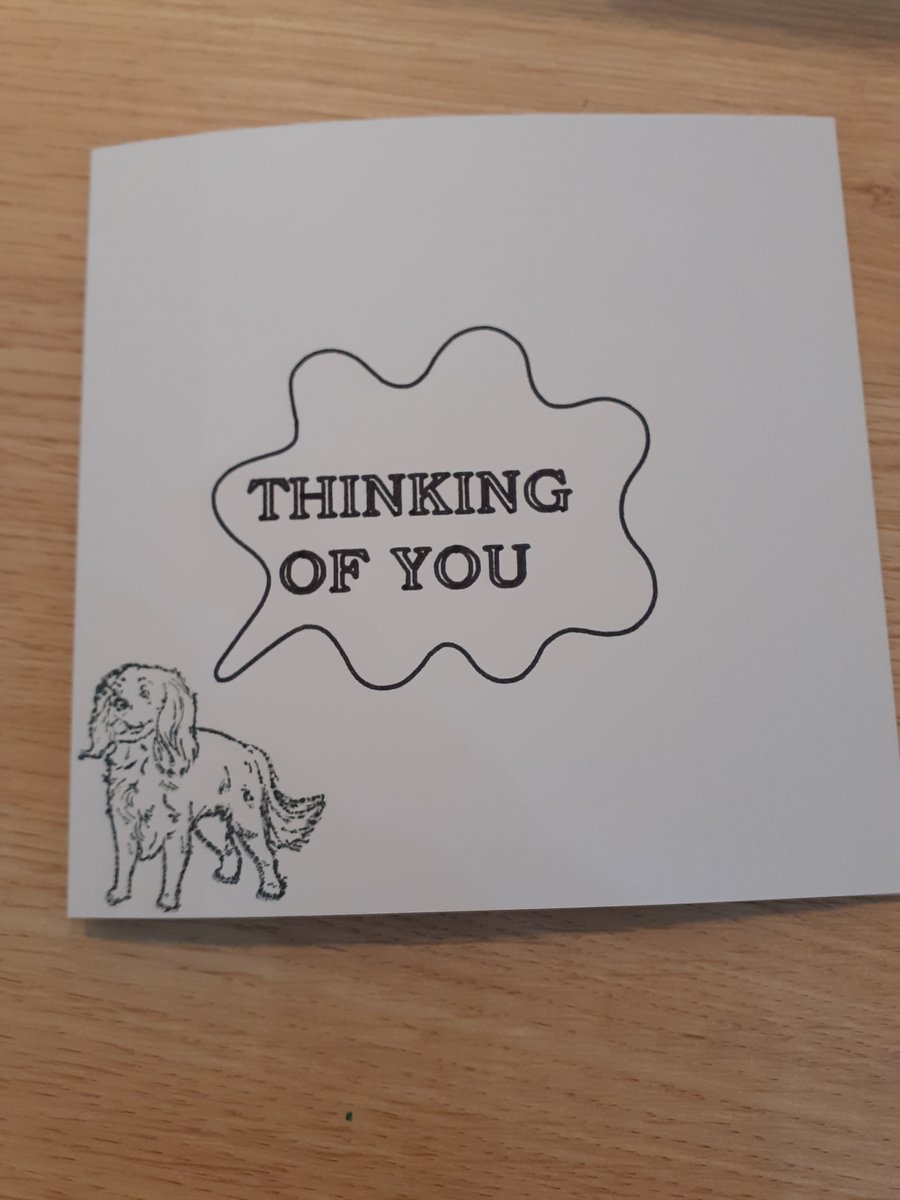 Thinking of you - dog design