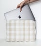 The ALMA Quilted Laptop Sleeve, Made To Order, Padded Macbook Pro Case 13"