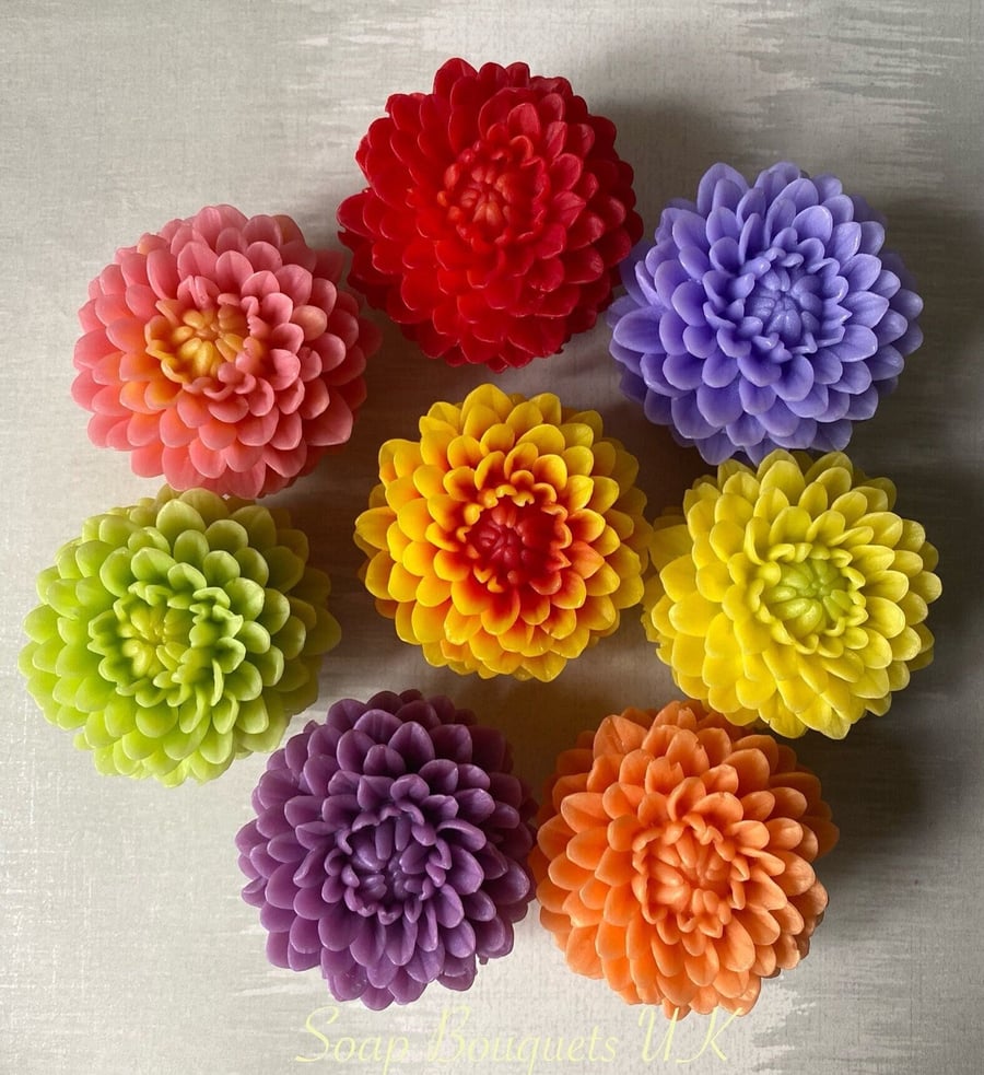 Dahlia Soap Flower Vegan Gift Box