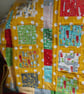 Handmade, quilted cot blanket for the nursery. - Image 5