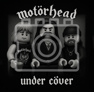 LEGO-Inspired Motörhead – Under Cöver 5x5" Print (Mounted for 9x9" Frame)