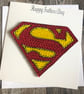 Father’s Day Super man quilled card